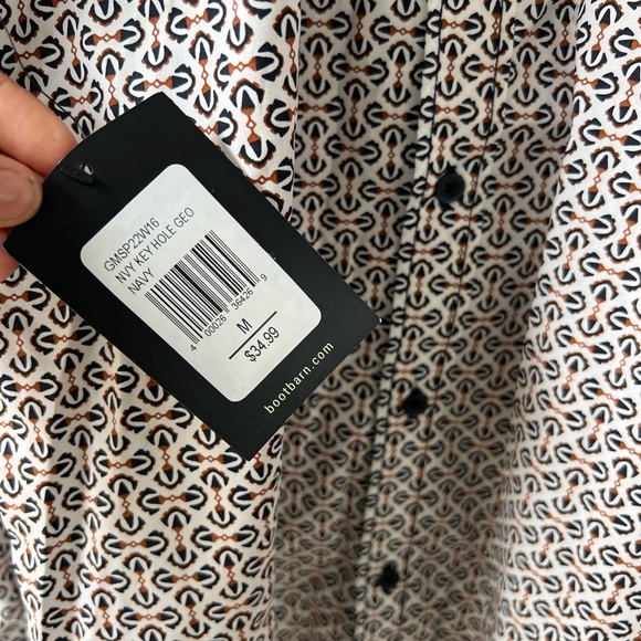 ✨ Boot Barn long sleeve button down collie shirt. New with Tags! - Picture 7 of 8